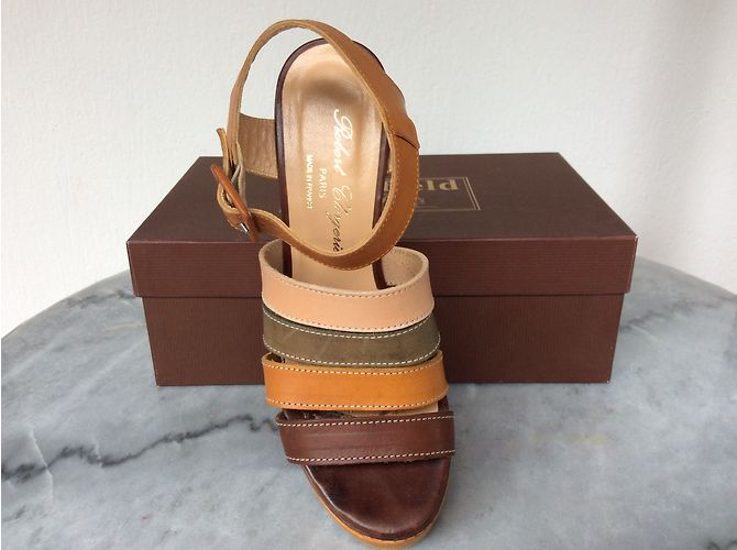Sandali con zeppa Robert Clergerie in pelle multicolore - vista 4