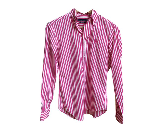 Chemise Femme Rayée Rose Et Blanc