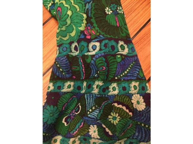 Sciarpa Roberto Cavalli Verde in Cashmere e Seta - vista 4