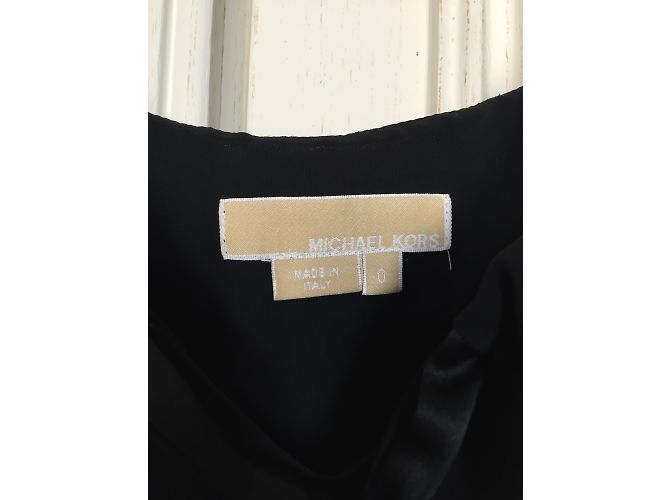 Top de seda Michael Kors negro - vista 3