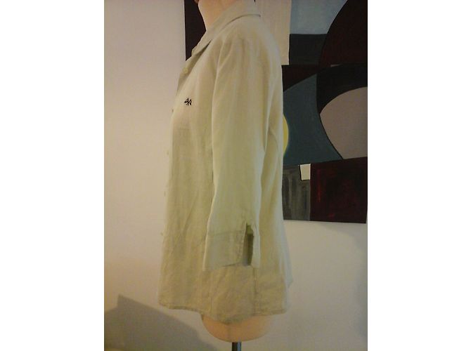 Thomas Burberry 100% Leinenhemd - Ansicht 5