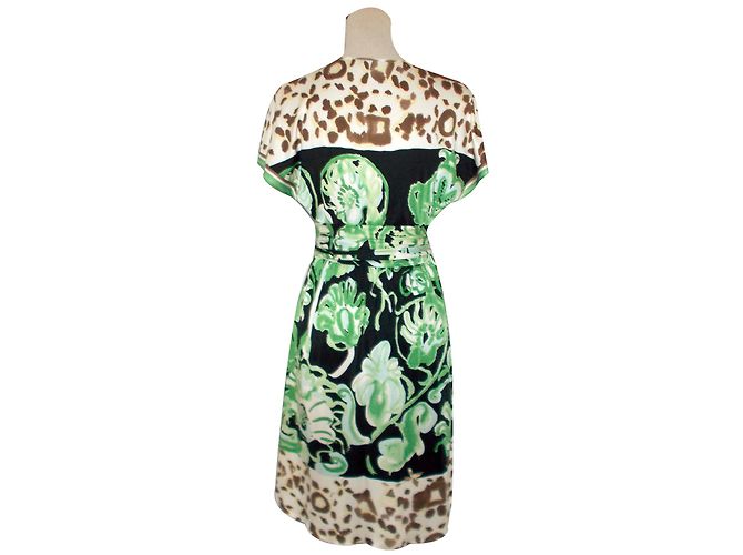 Vestido Emilio Pucci de jersey de seda estampado Verde - vista 2