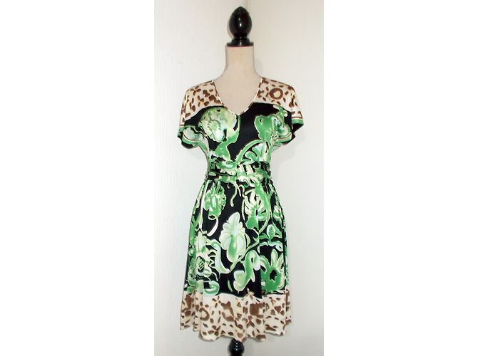 Vestido Emilio Pucci de jersey de seda estampado Verde - vista 3