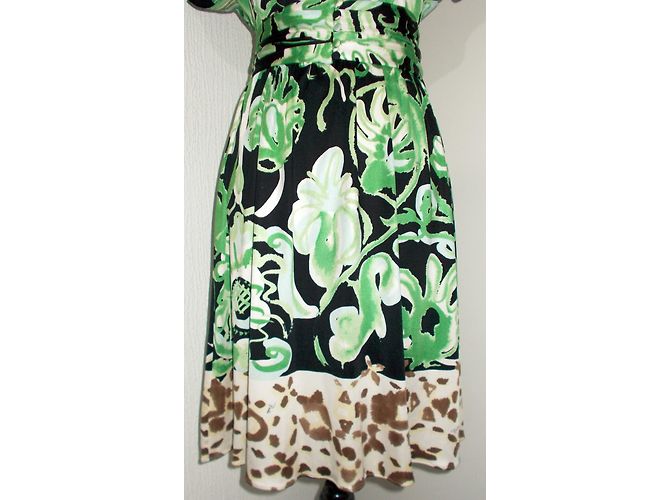 Vestido Emilio Pucci de jersey de seda estampado Verde - vista 5