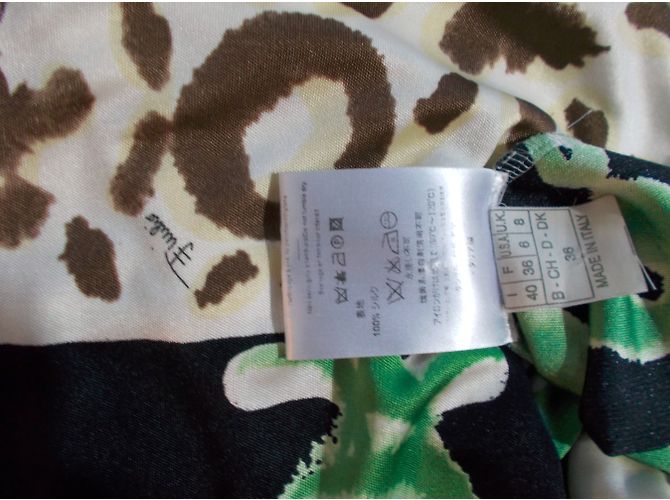 Vestido Emilio Pucci de jersey de seda estampado Verde - vista 8