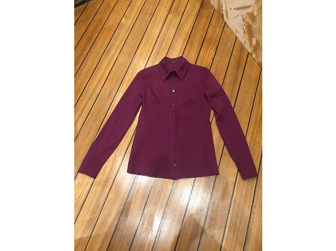 Camicia Gucci in cotone prugna - vista 3