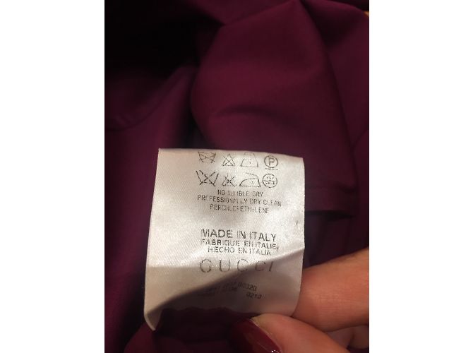 Camicia Gucci in cotone prugna - vista 7