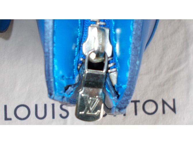 Louis Vuitton St Jacques Tote in pelle blu - vista 11