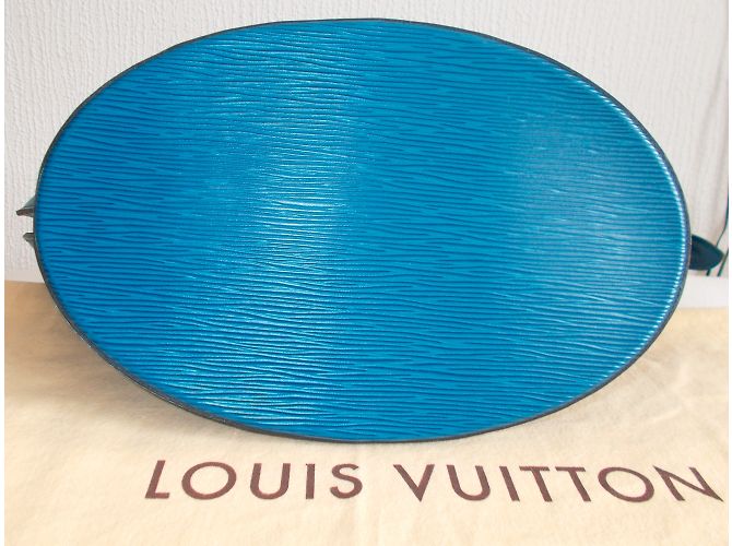 Louis Vuitton St Jacques Tote in pelle blu - vista 8