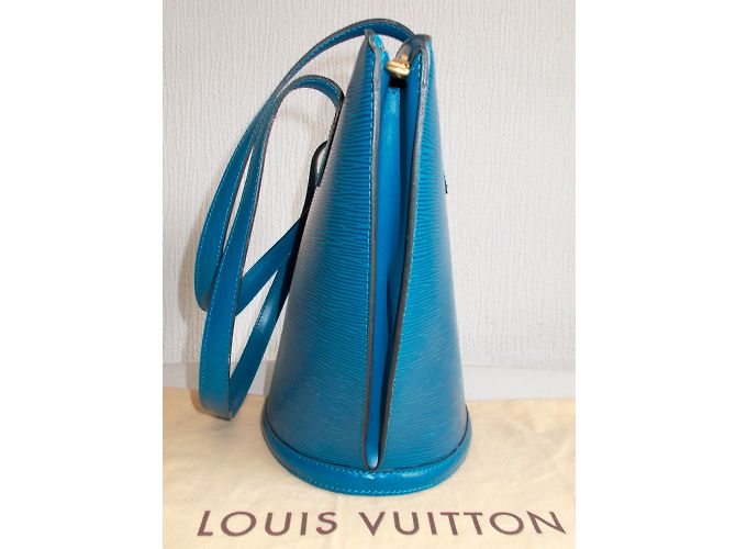 Louis Vuitton St Jacques Tote in pelle blu - vista 9