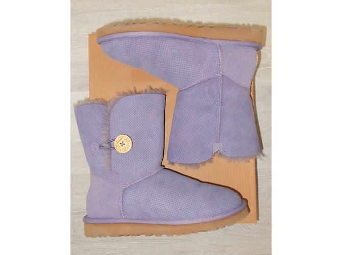 Botas Ugg Violetas de Piel de Oveja 38 Púrpura - vista 4