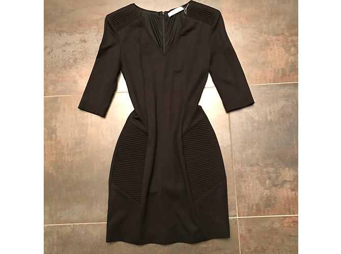 Pierre Balmain Schwarzes Viskose Kleid - Ansicht 10