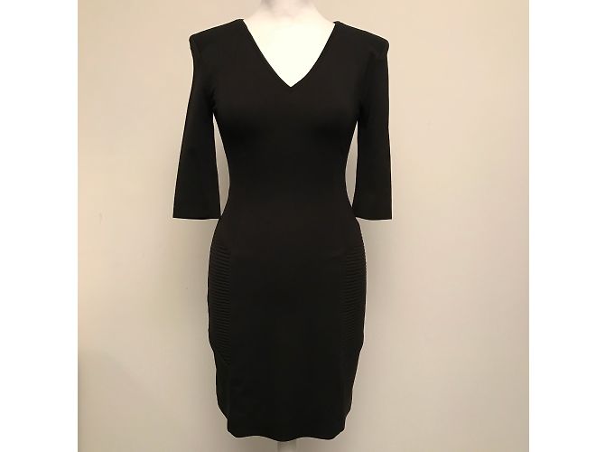 Pierre Balmain Schwarzes Viskose Kleid - Ansicht 3