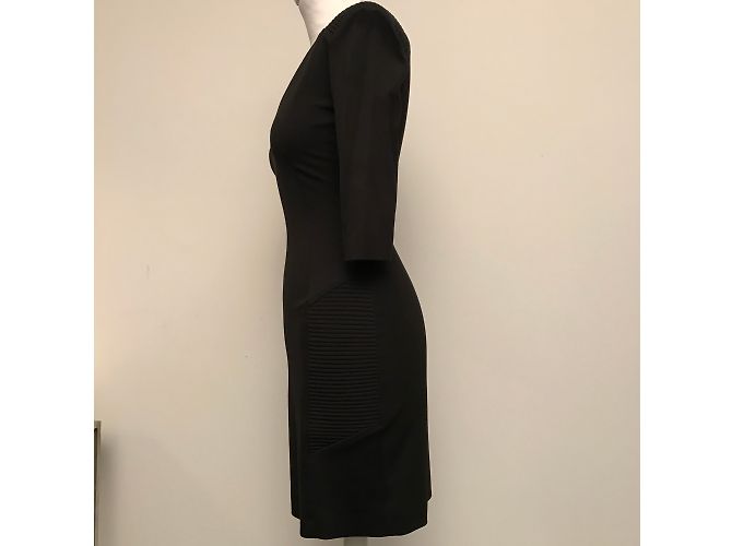 Pierre Balmain Schwarzes Viskose Kleid - Ansicht 4