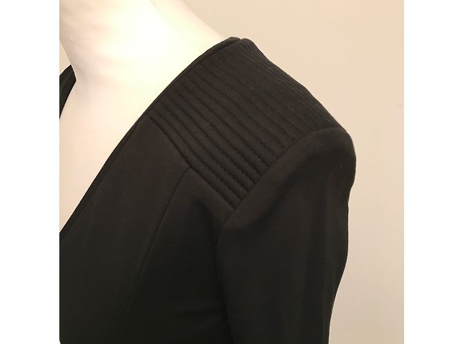 Pierre Balmain Schwarzes Viskose Kleid - Ansicht 6