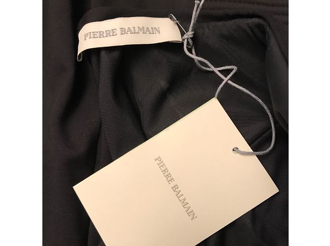 Pierre Balmain Schwarzes Viskose Kleid - Ansicht 9
