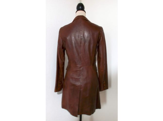Abrigo Oakwood de cuero marrón Talla S Castaño - vista 7