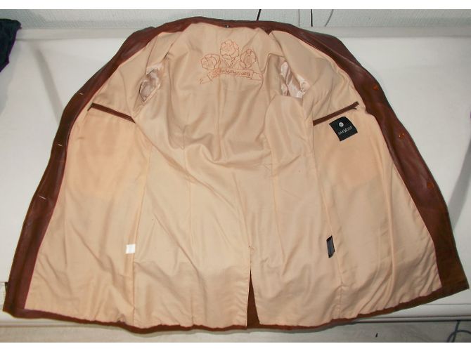 Abrigo Oakwood de cuero marrón Talla S Castaño - vista 8