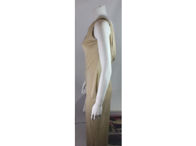 Autre Marque Completo Amazone Top e Pantaloni Beige - vista 3