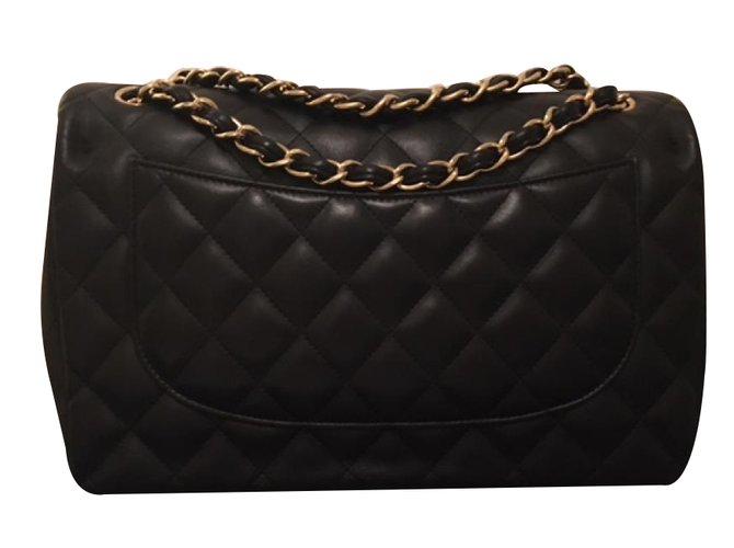 Chanel Timeless Medium Negro Dorado - vista 2
