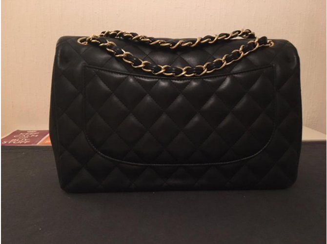 Chanel Timeless Medium Negro Dorado - vista 6