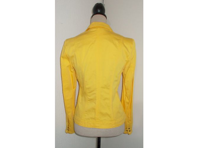 Chaqueta Blazer Marc Cain Amarilla Algodón Amarillo - vista 4