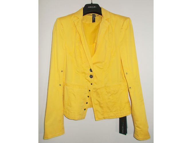 Chaqueta Blazer Marc Cain Amarilla Algodón Amarillo - vista 8
