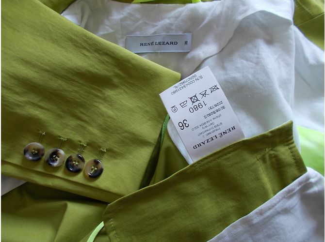 Blazer René Lezard Verde Anís de Algodón - vista 9