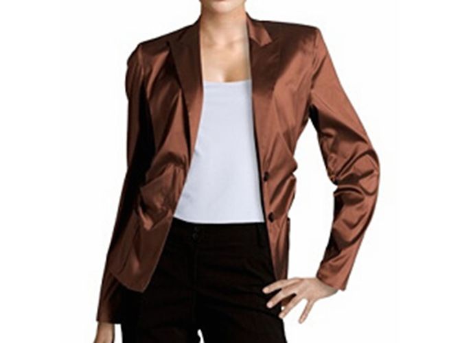 René Lezard Jacke Glänzend Braun Größe 36 - Ansicht 10