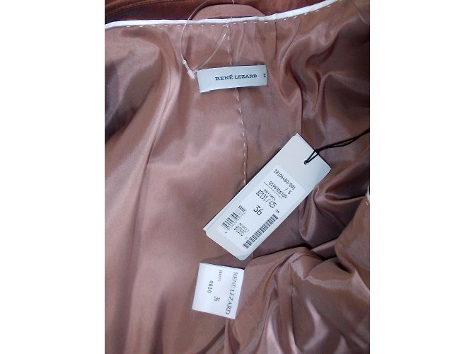René Lezard Jacke Glänzend Braun Größe 36 - Ansicht 8