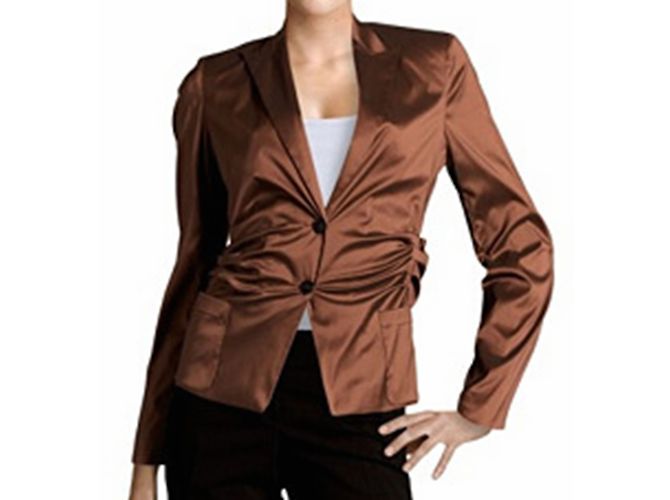 René Lezard Jacke Glänzend Braun Größe 36 - Ansicht 9