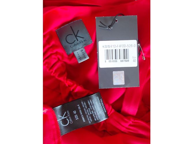 Calvin Klein Kleid Rot Viscose - Ansicht 10