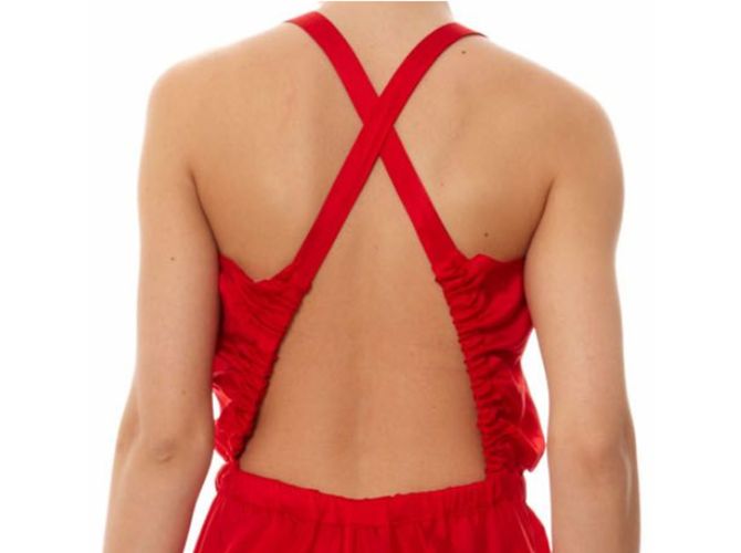 Calvin Klein Kleid Rot Viscose - Ansicht 11