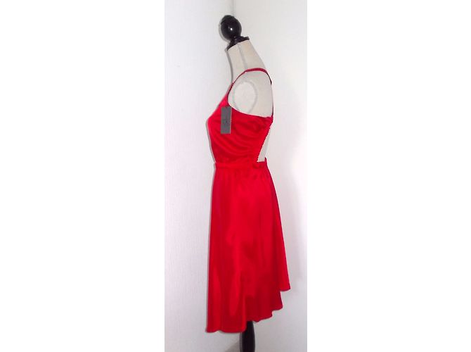 Calvin Klein Kleid Rot Viscose - Ansicht 7