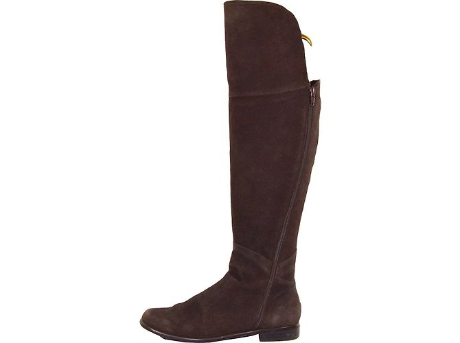 Autre Marque Botas ANDRE Gamuza Marrón Talla 36 Castaño - vista 3