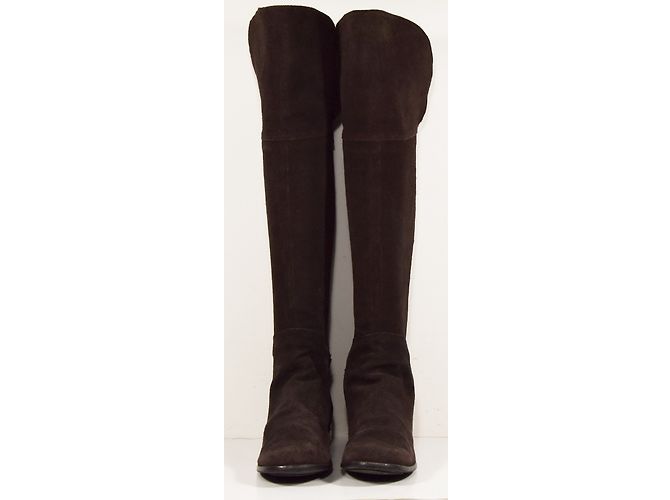 Autre Marque Botas ANDRE Gamuza Marrón Talla 36 Castaño - vista 5
