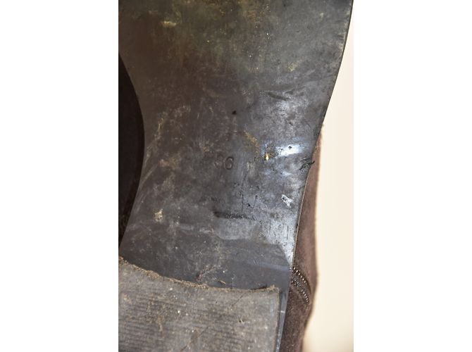 Autre Marque Botas ANDRE Gamuza Marrón Talla 36 Castaño - vista 8