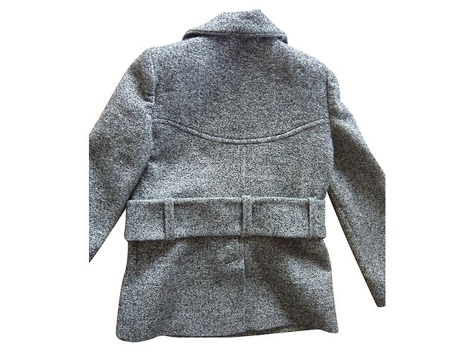 Chaqueta Carven de tweed de lana con cinturón - vista 2