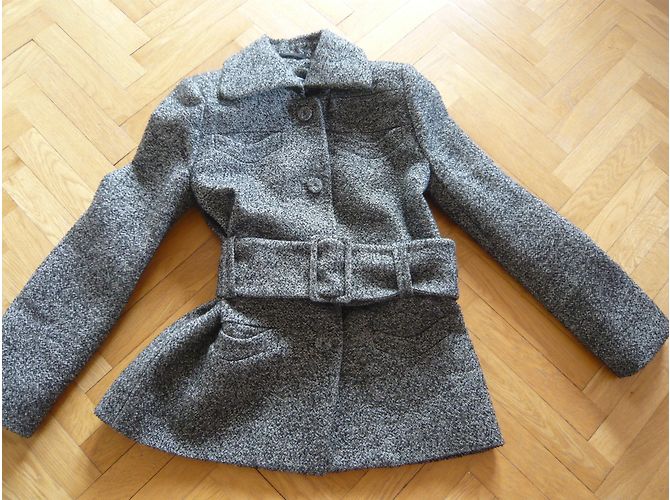Chaqueta Carven de tweed de lana con cinturón - vista 3