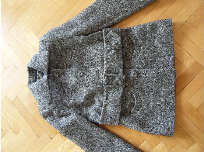 Chaqueta Carven de tweed de lana con cinturón - vista 5