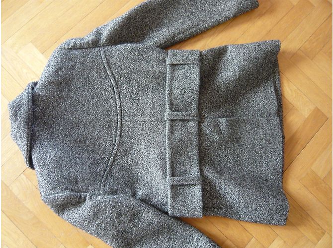 Chaqueta Carven de tweed de lana con cinturón - vista 8