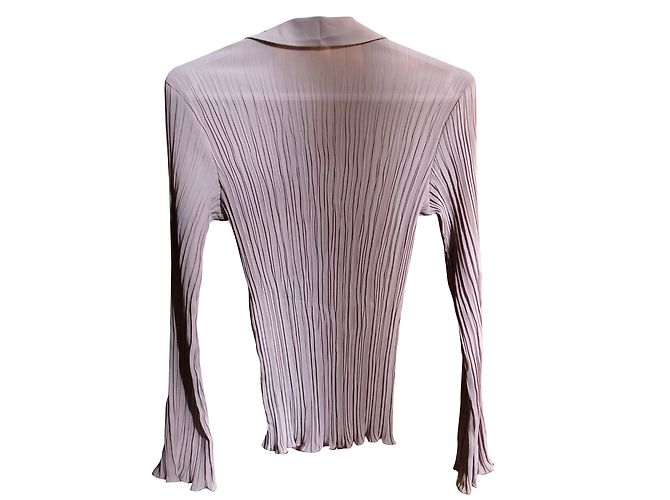 Gerard Darel plissierte Bluse rosa Polyester Größe 36 Pink - Ansicht 2