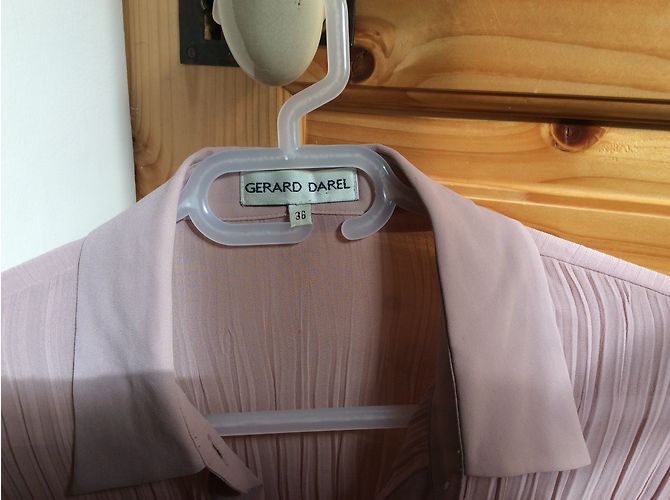 Gerard Darel plissierte Bluse rosa Polyester Größe 36 Pink - Ansicht 4
