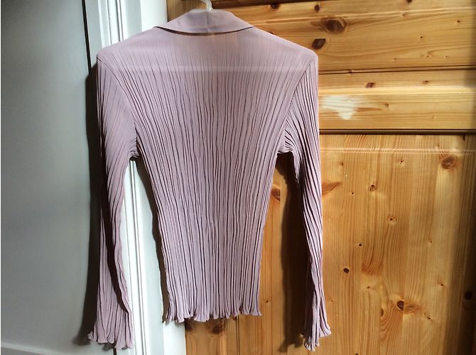 Gerard Darel plissierte Bluse rosa Polyester Größe 36 Pink - Ansicht 5