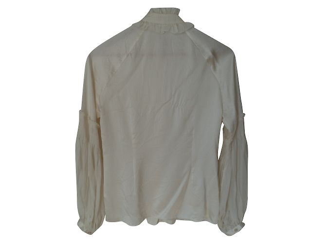 Autre Marque Camicia di seta GANT crema Crudo - vista 2