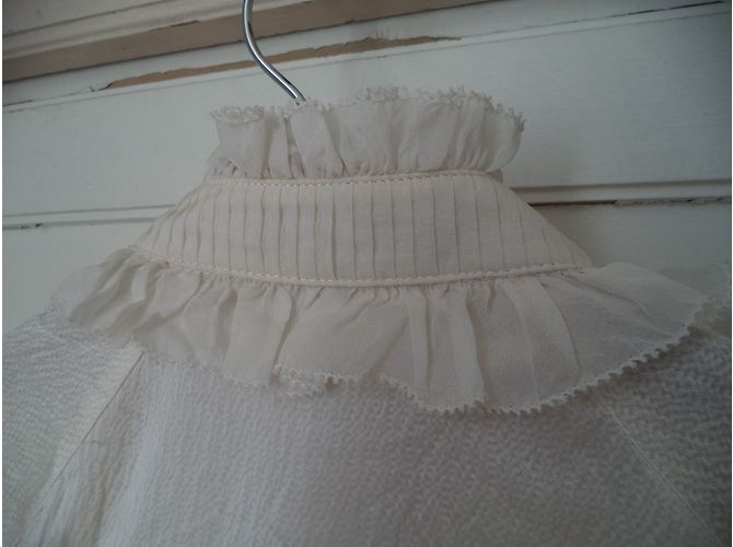 Autre Marque Camicia di seta GANT crema Crudo - vista 4