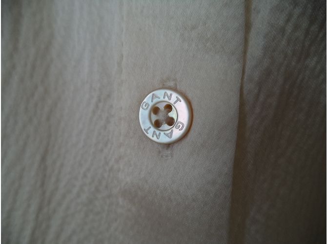 Autre Marque Camicia di seta GANT crema Crudo - vista 6