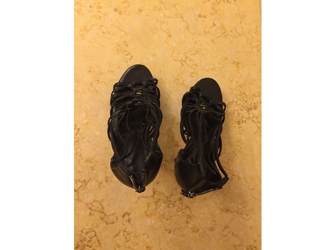 Décolleté Casadei in pelle nera Nero - vista 4