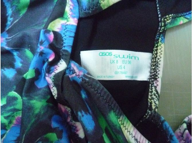 Asos Badeanzug mit Blumenmuster Mehrfarben - Ansicht 3