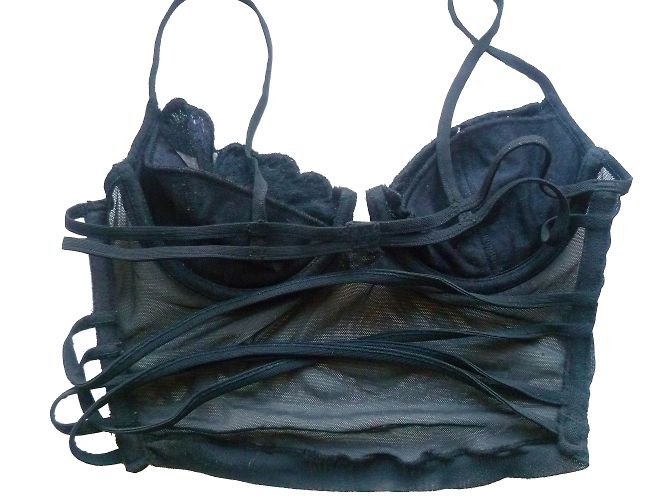 Bustier La Perla negro sin tirantes 85A - vista 2